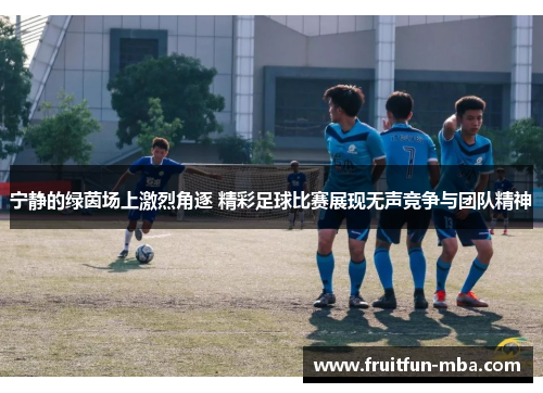 宁静的绿茵场上激烈角逐 精彩足球比赛展现无声竞争与团队精神